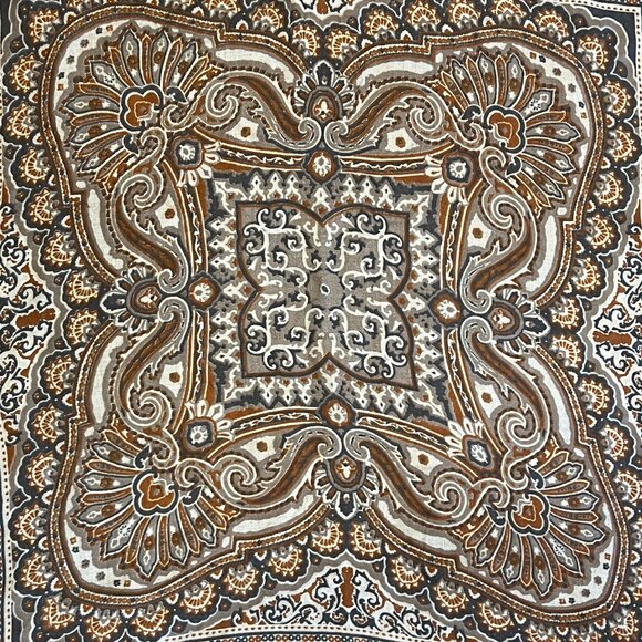 Vintage Rayon Scarf Made in Italy for Strawbridge & Clothier  C. 1970s - Picture 1 of 14
